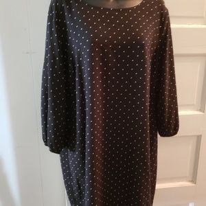 Dotted shift dress